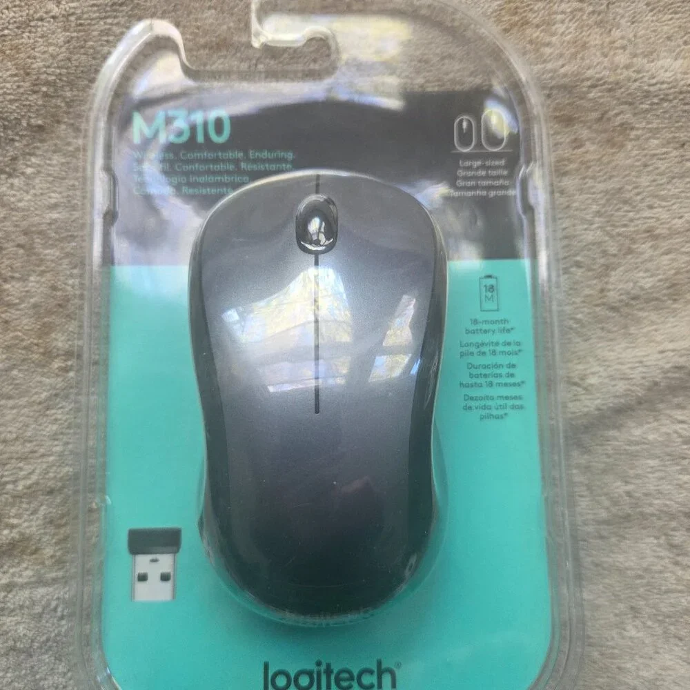 Logitech m310 wireless mouse silver